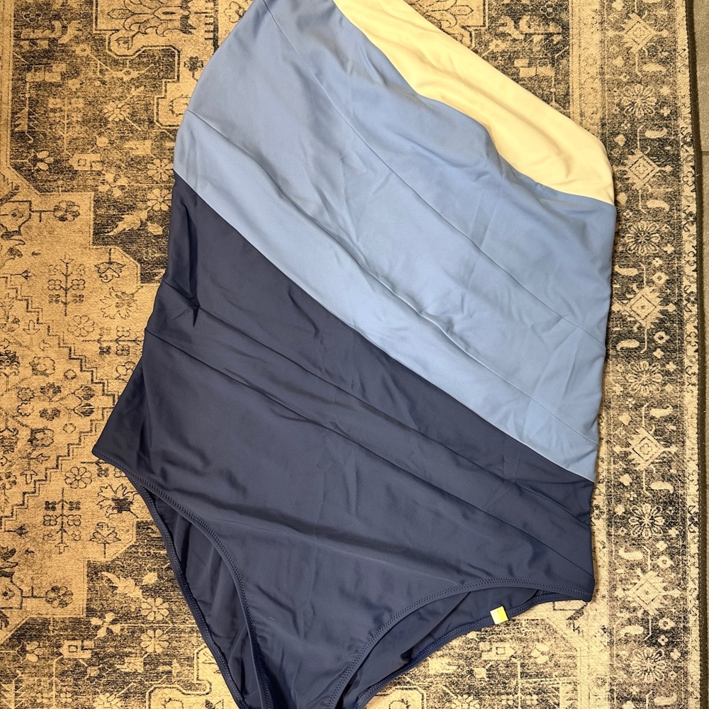 Summersalt Blue and Cream One Piece Swimsuit